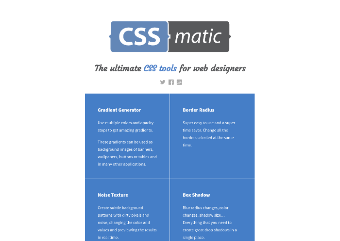CSS matic